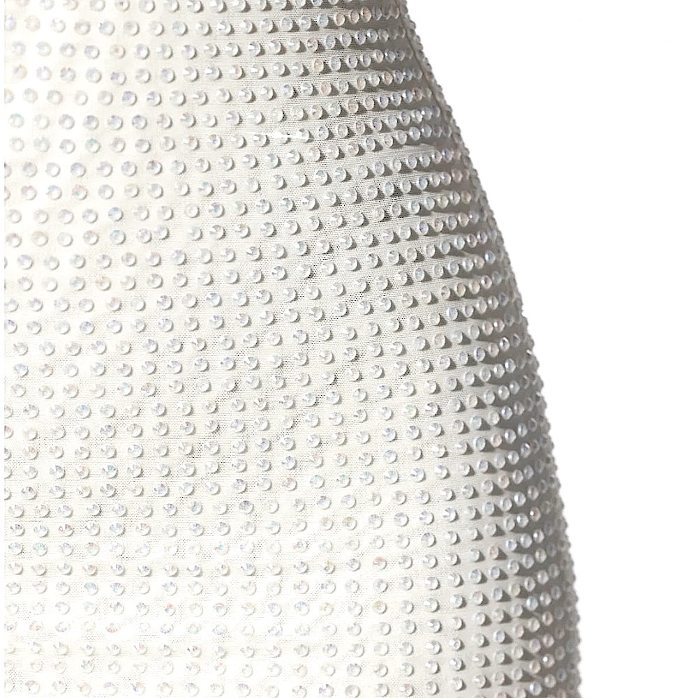 Oh Polly Embellished Plunge Neck Low Back Evening Gown - Picture 2 of 4